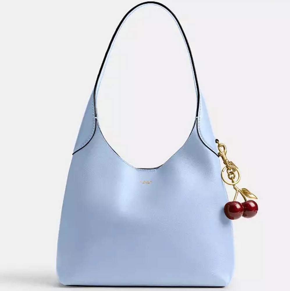 NWT! Coach Brooklyn Shoulder Bag 39 In Blueshell (SIZE LARGE!)